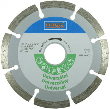 Narex Dia 115 Universal - Diamantový řezný kotouč universal sintrovaný 00647566