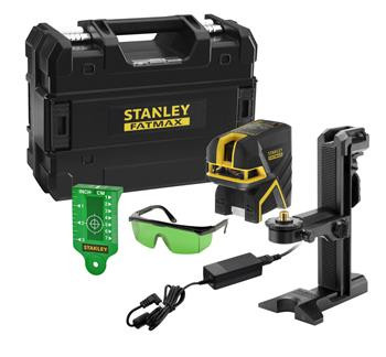 Stanley FatMax 2bodový a křížový laser, Li-Ion baterie, zelený paprsek FMHT77597-1